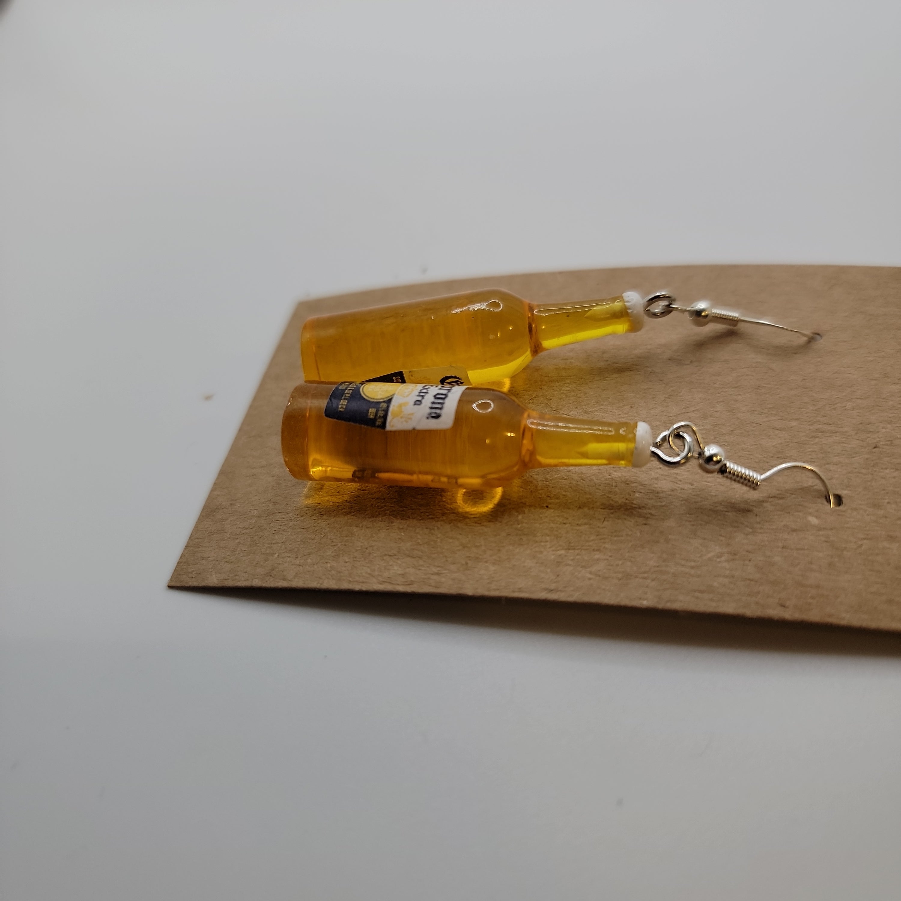 Beer Bottle Corona Earrings