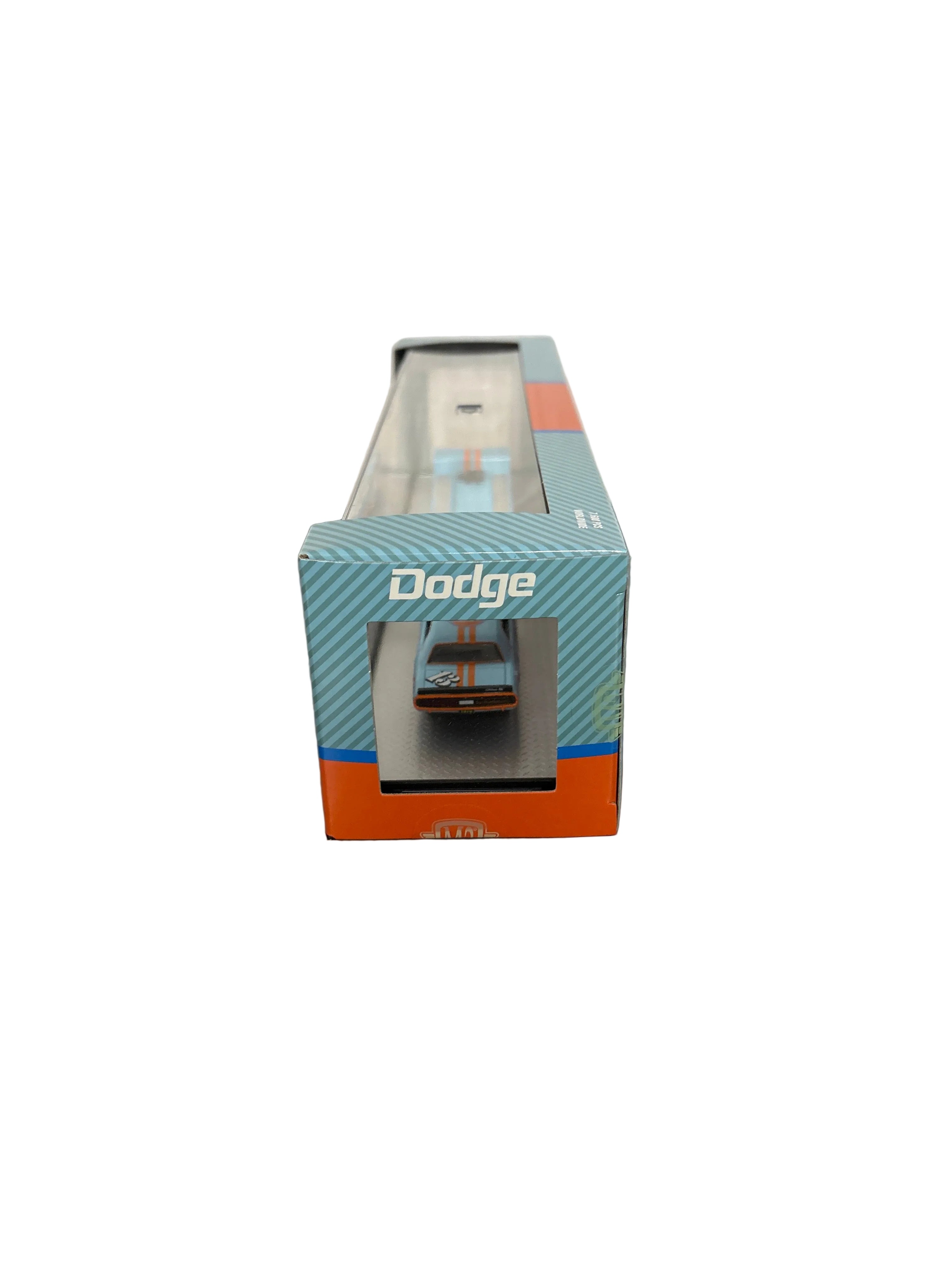 M2 1974 Dodge Truck & 1970 Dodge Challenger T/A Diecast blue