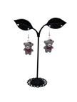 Teddy bear earrings
