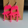 Pink Chair Earrings