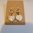 Howlite Stone Heart Earrings