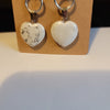 Howlite Stone Heart Earrings