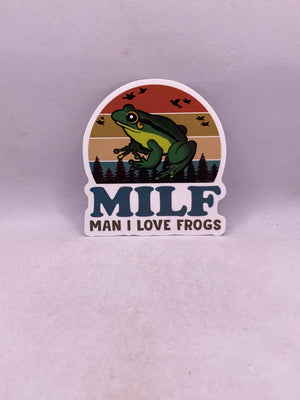 MILF Man I Love Frogs Sticker