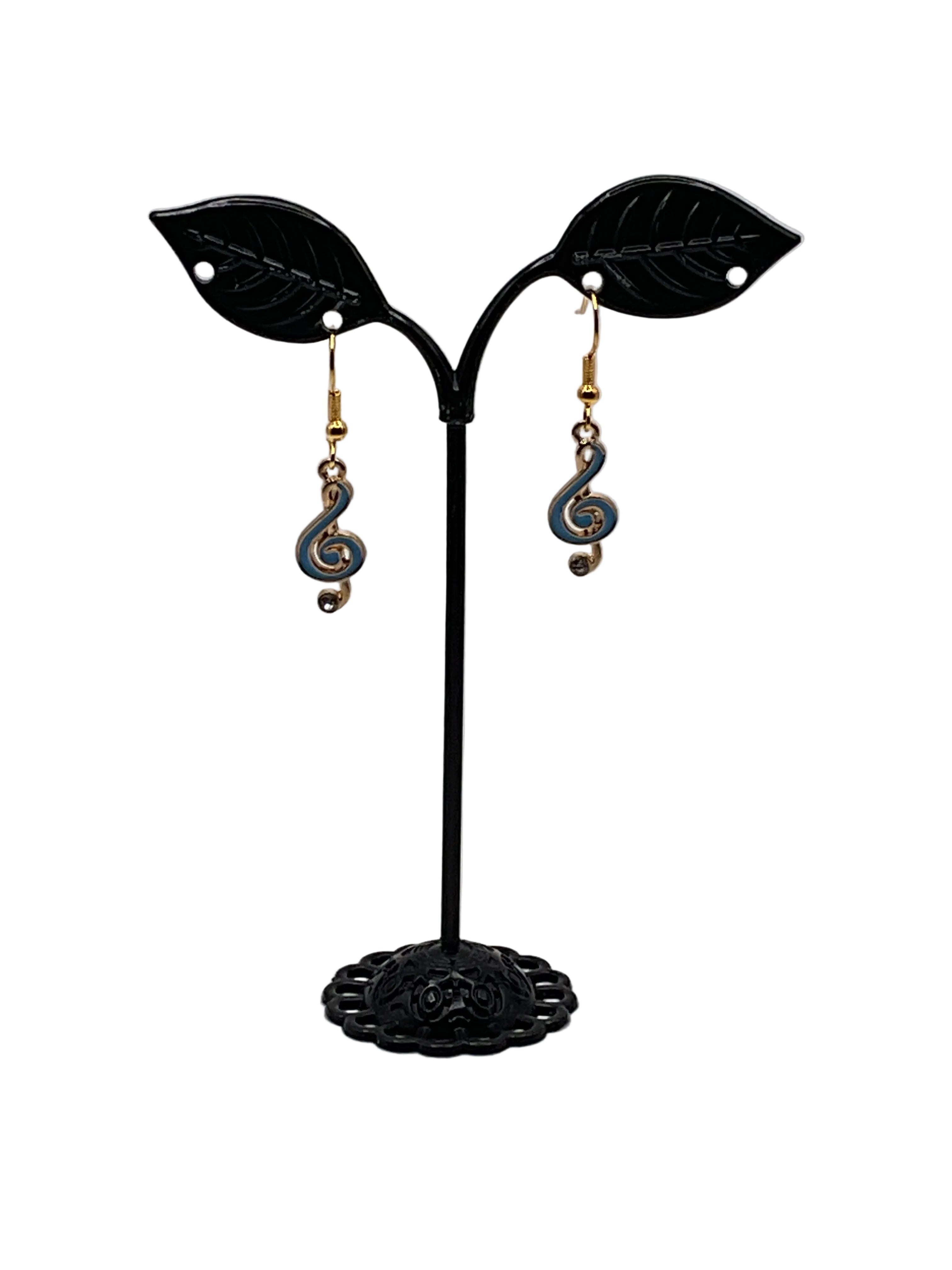 Musical instruments and note earrings