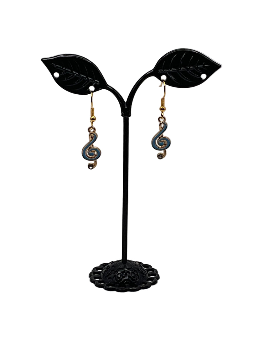 Musical instruments and note earrings