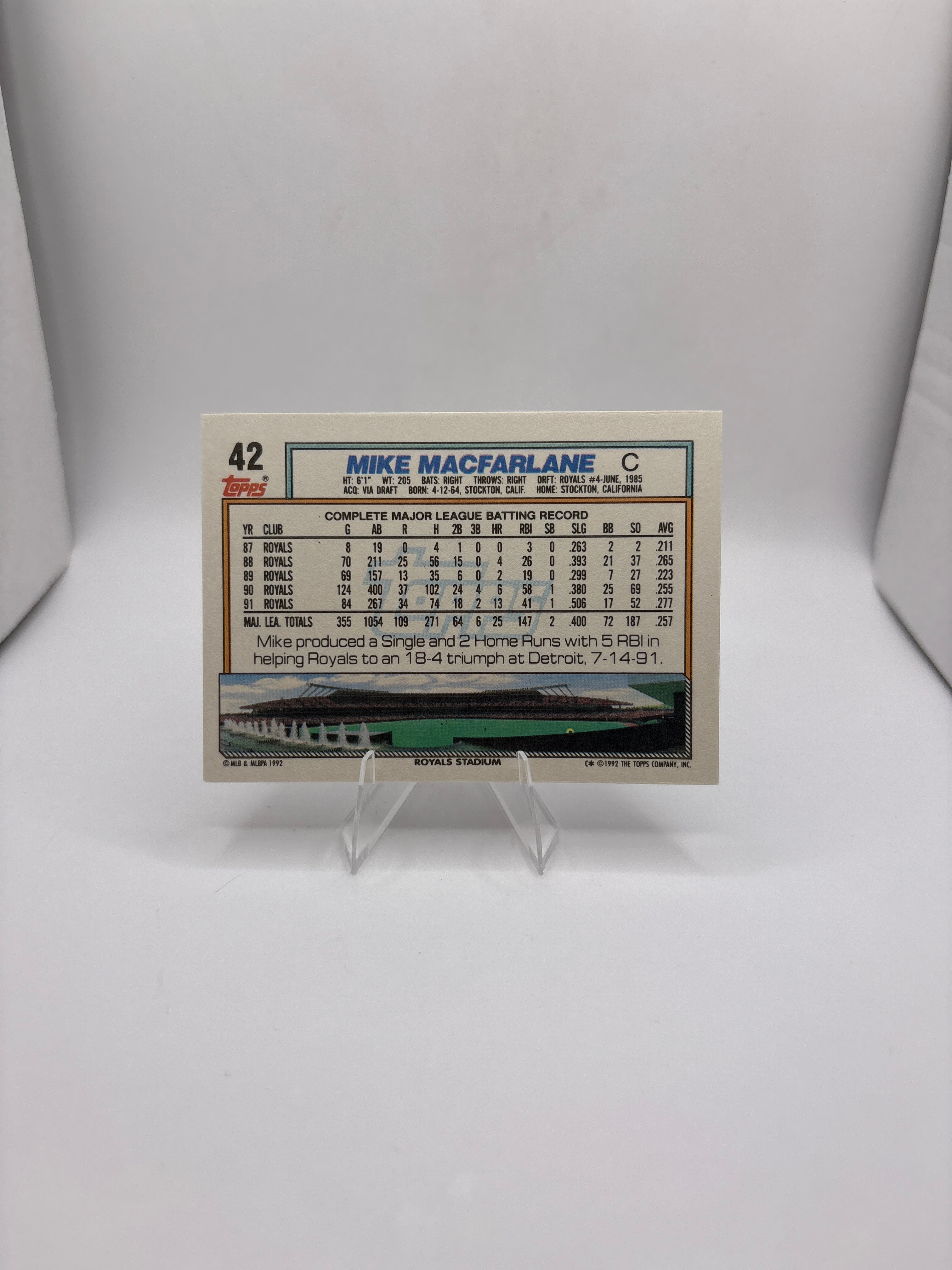 Topps Mike Macfarlane