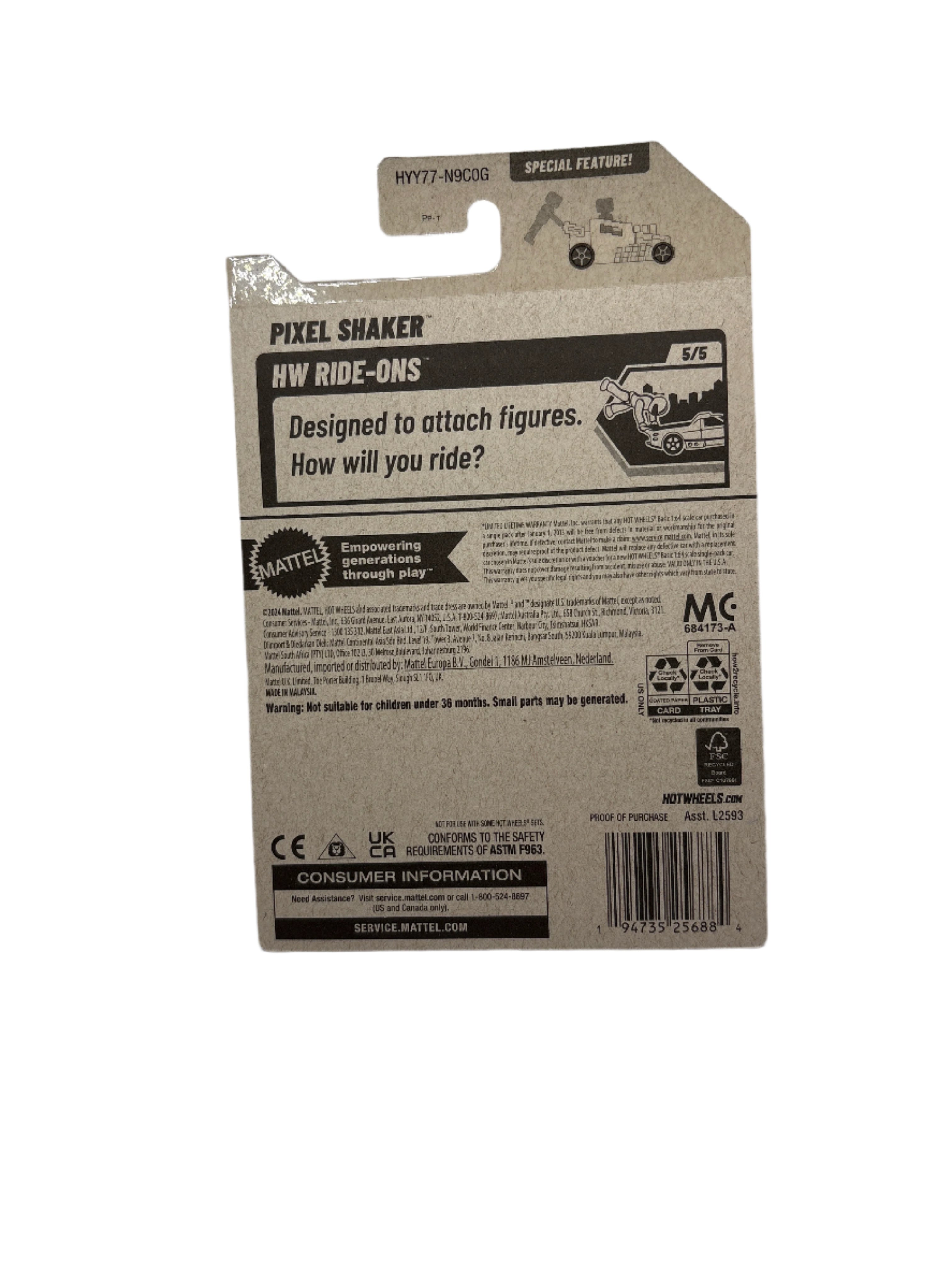 Hot Wheels Pixel Shaker Diecast