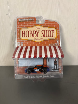 Greenlight 2020 Nissan 370Z With Race Car Driver Diecast