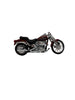 Maisto 2000 FXST Softail Deuce Diecast black