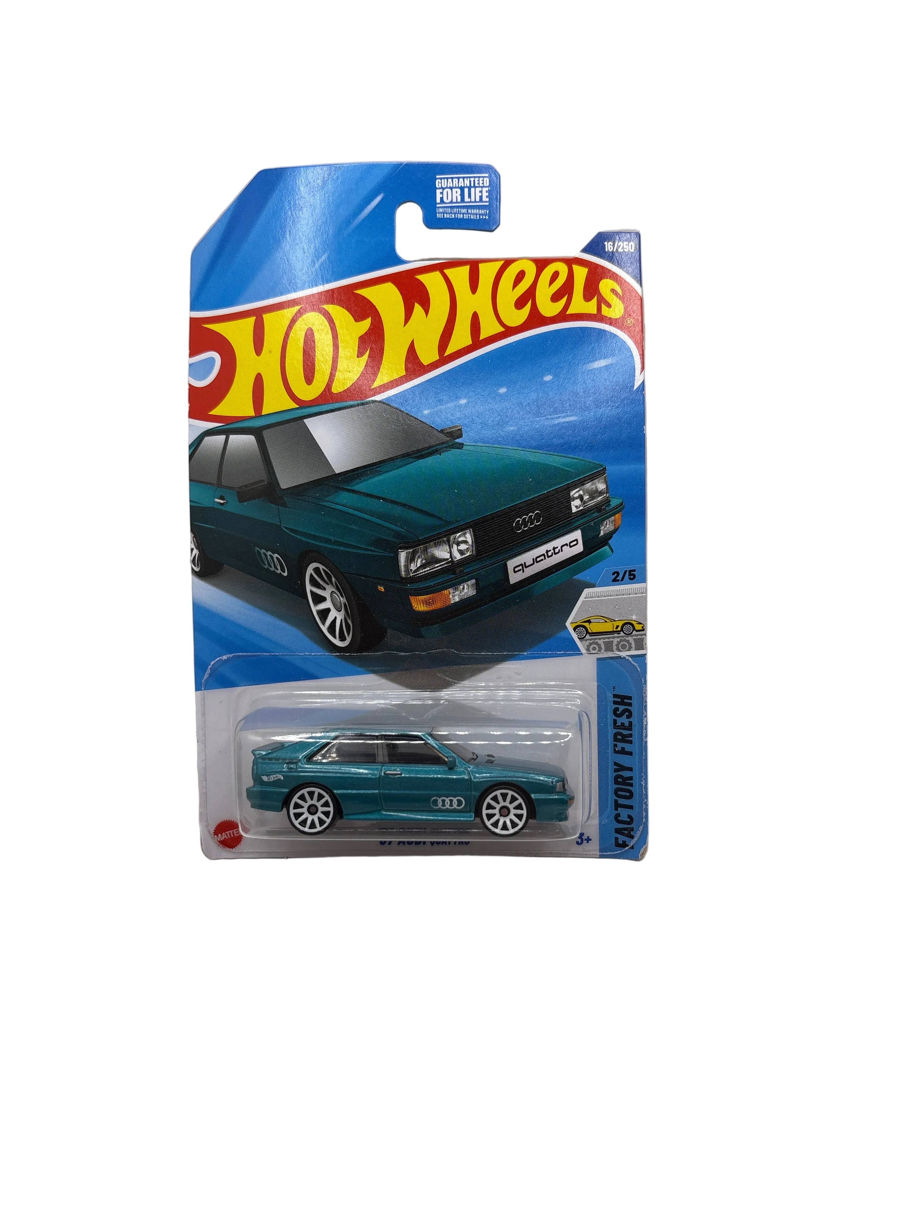 Hot Wheels 87 Audi Quattro Diecast Green