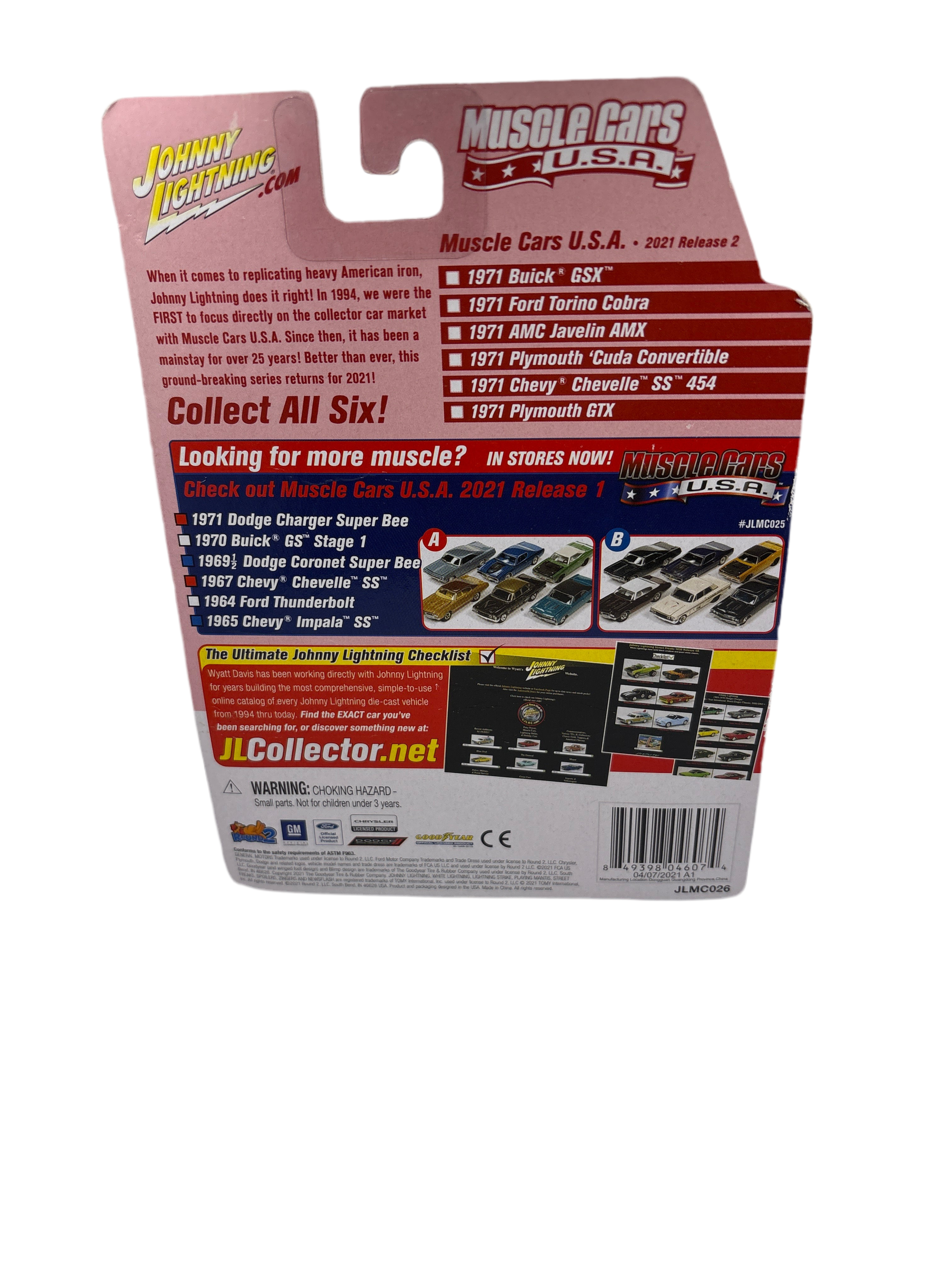 Johnny Lightning 1971 AMC Javelin AMX Diecast