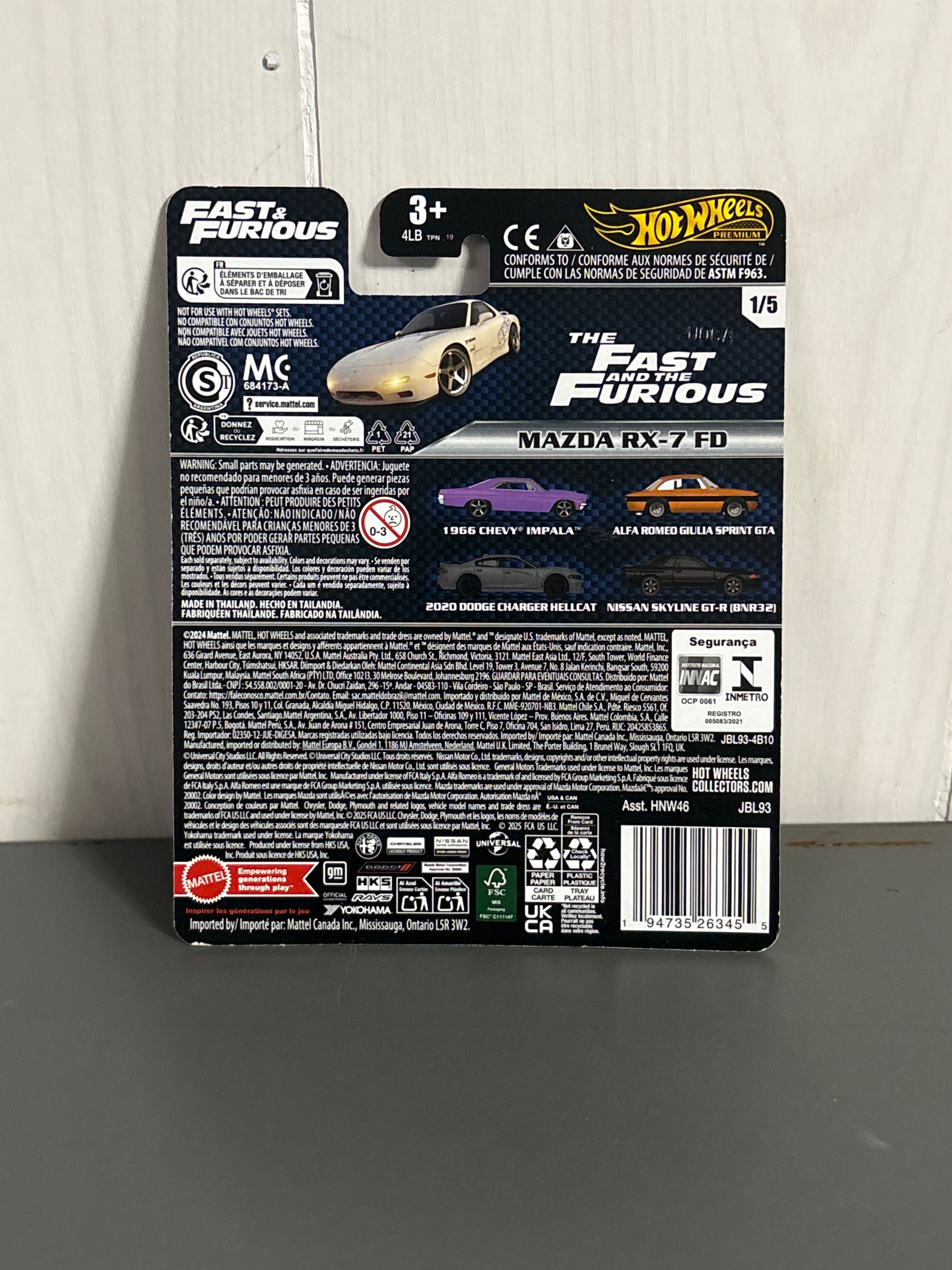 Hot Wheels Mazda RX-7 FD Diecast