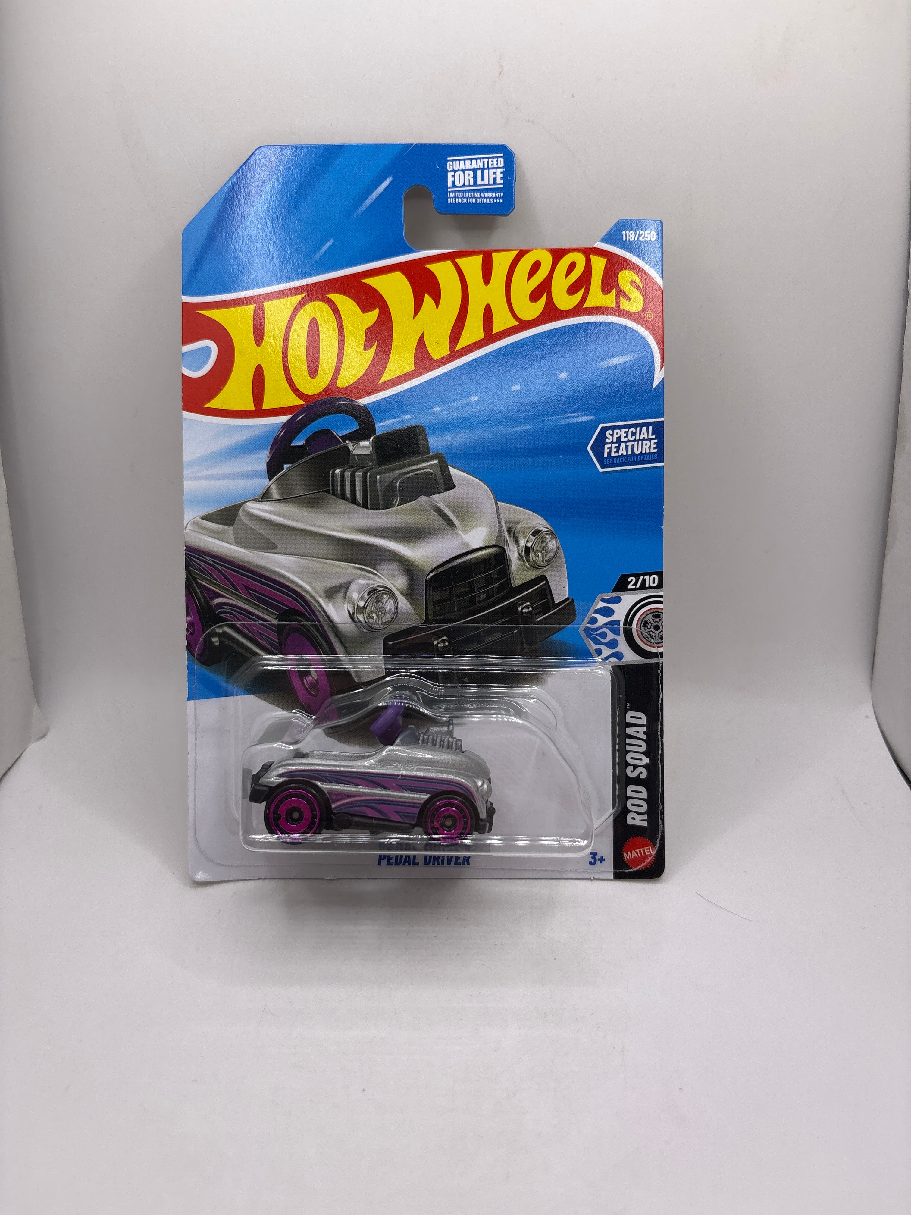 Hot Wheels Pedal Driver Diecast silver