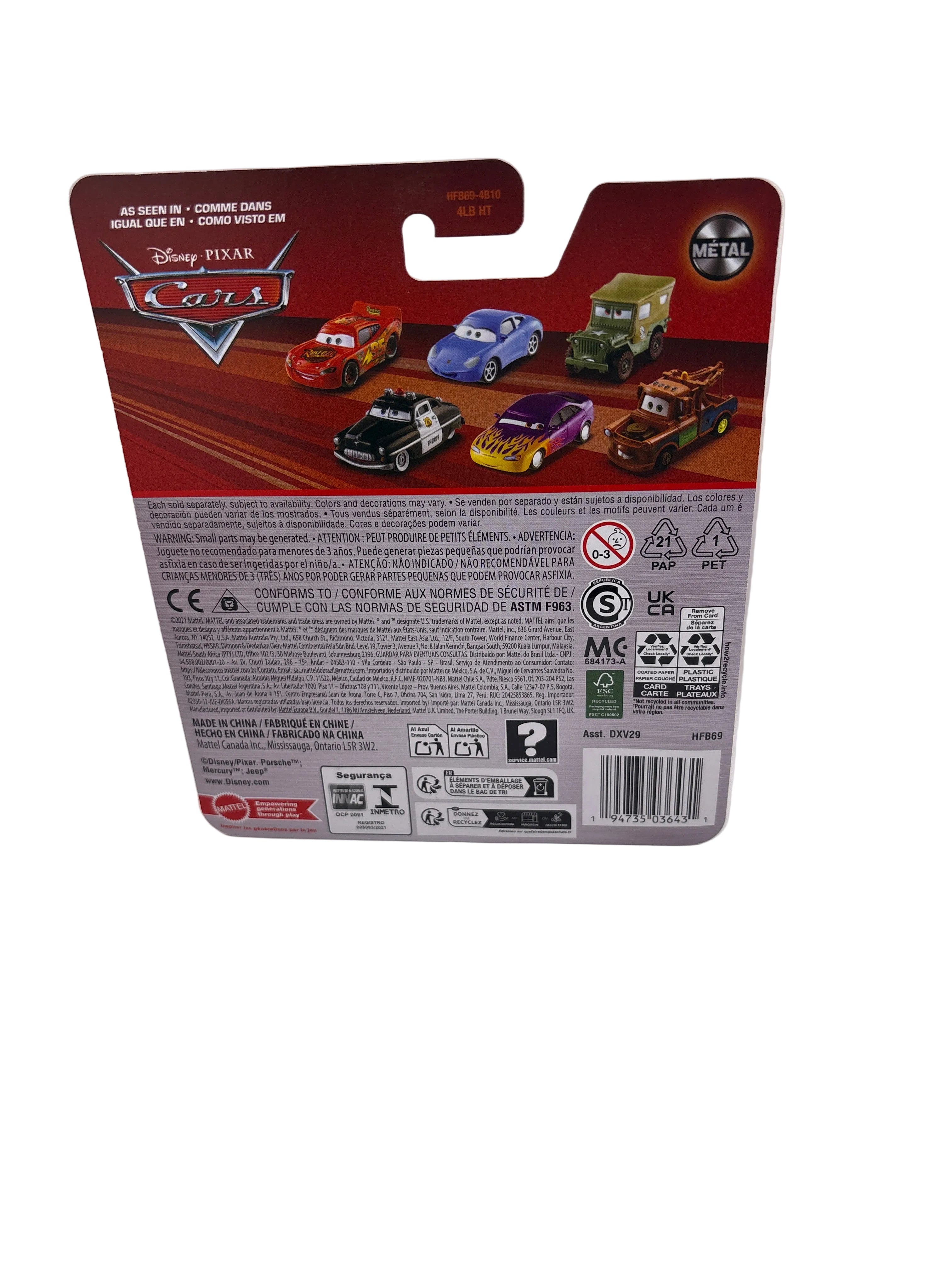 Disney Pixar Cars Transforming Lightning McQueen Diecast multi color