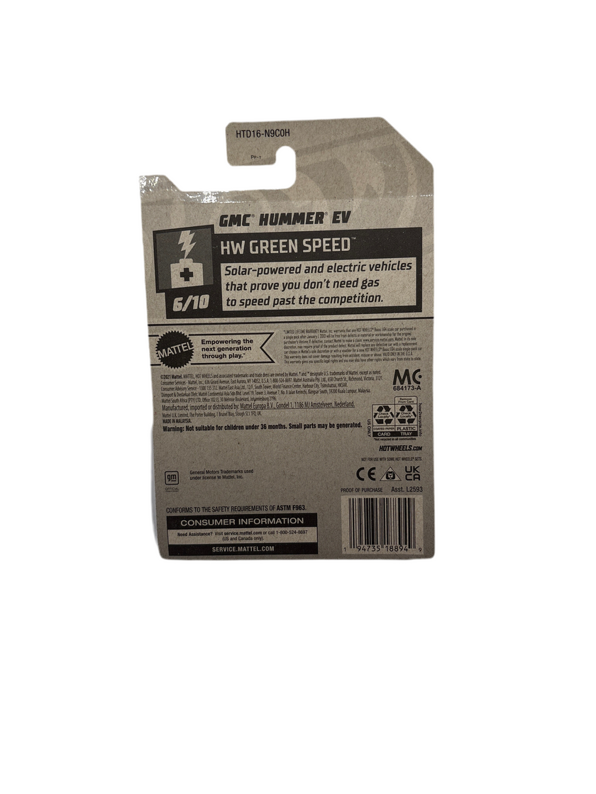 Hot Wheels GMC Hummer EV Diecast