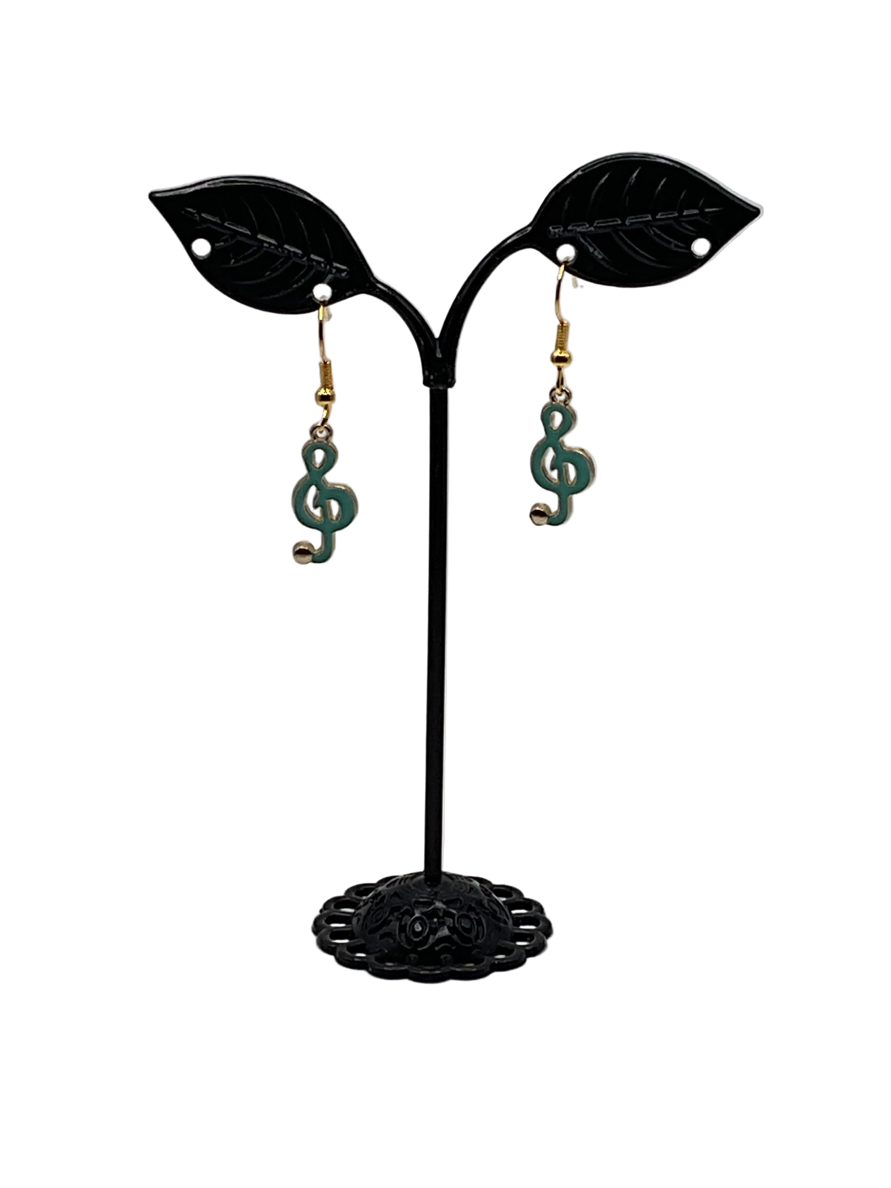 Musical instruments and note earrings