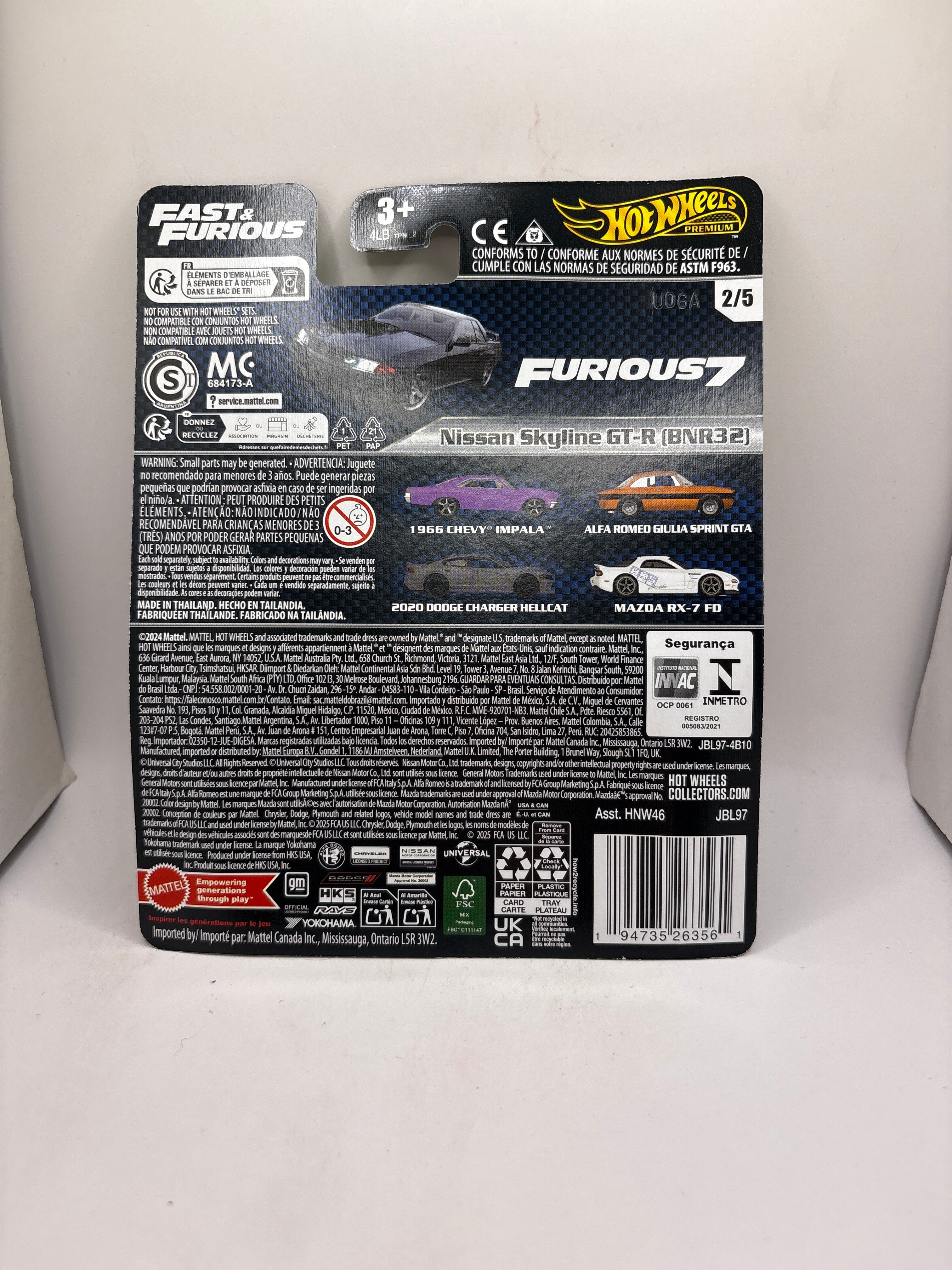 Hot Wheels Nissan Skyline GT-R (BNR32) Diecast black