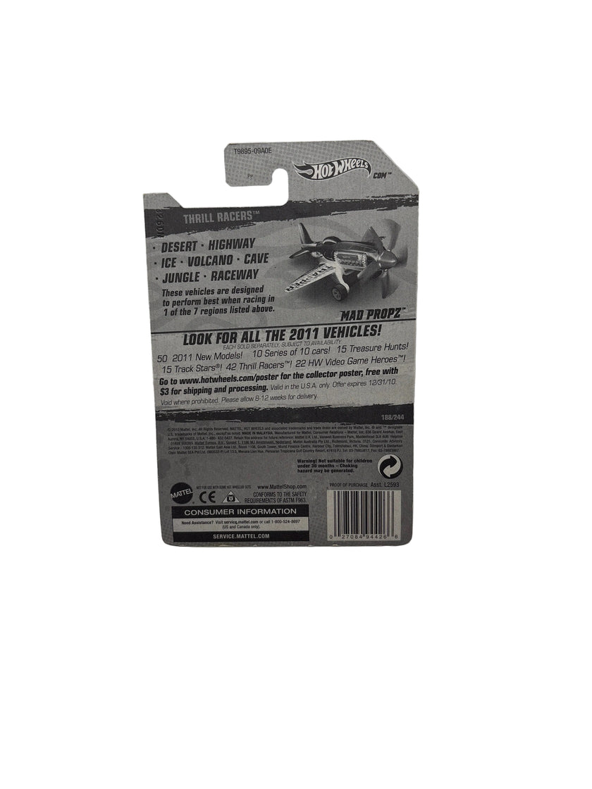 Hot Wheels Mad Propz Diecast black