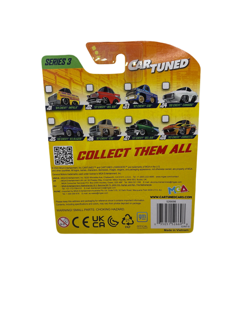 Car Tuned 69 Chevy Camaro Diecast white