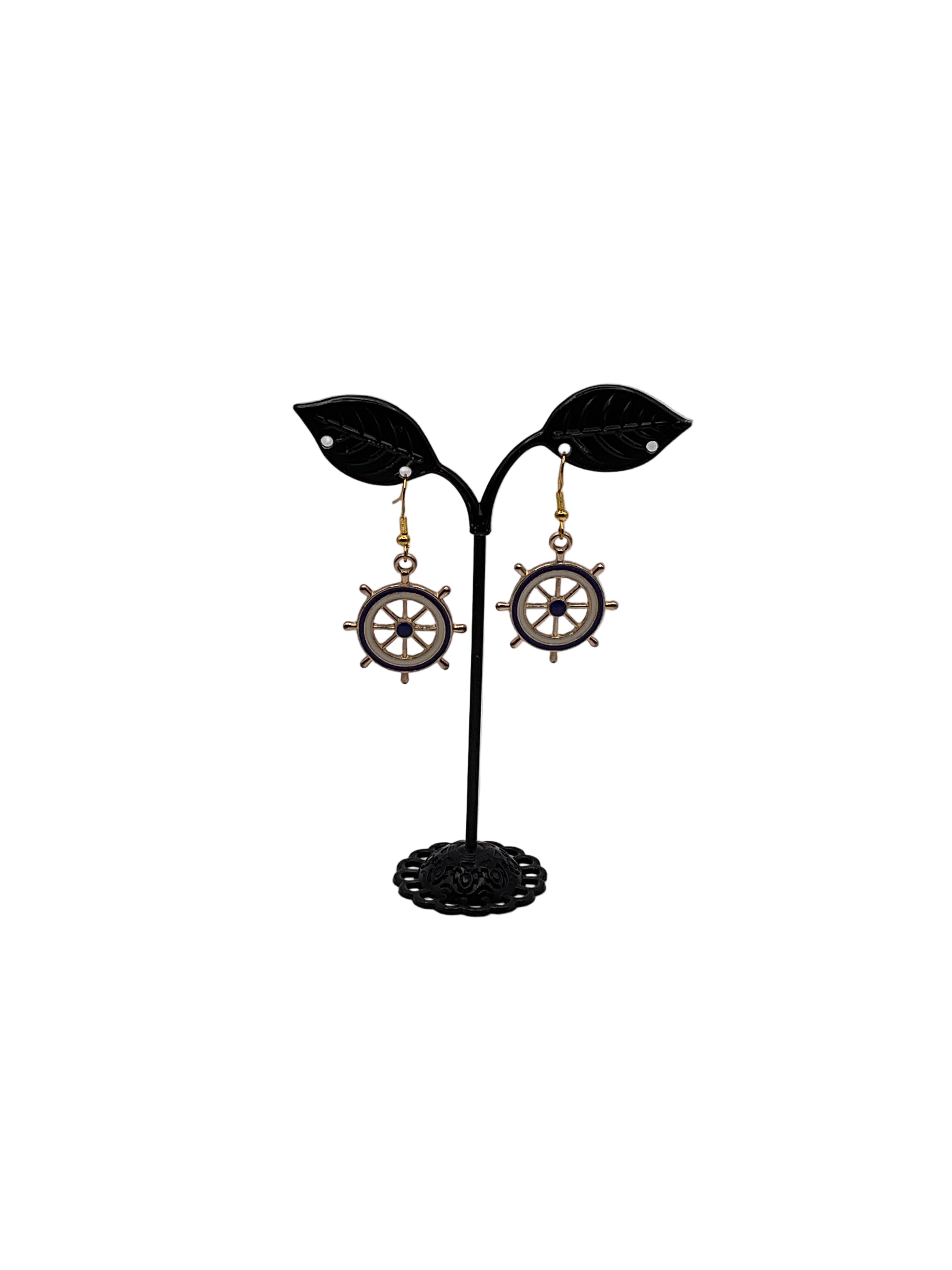 Ship Wheel Earrings