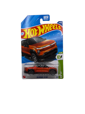 Hot Wheels Silverado EV RST Diecast orange