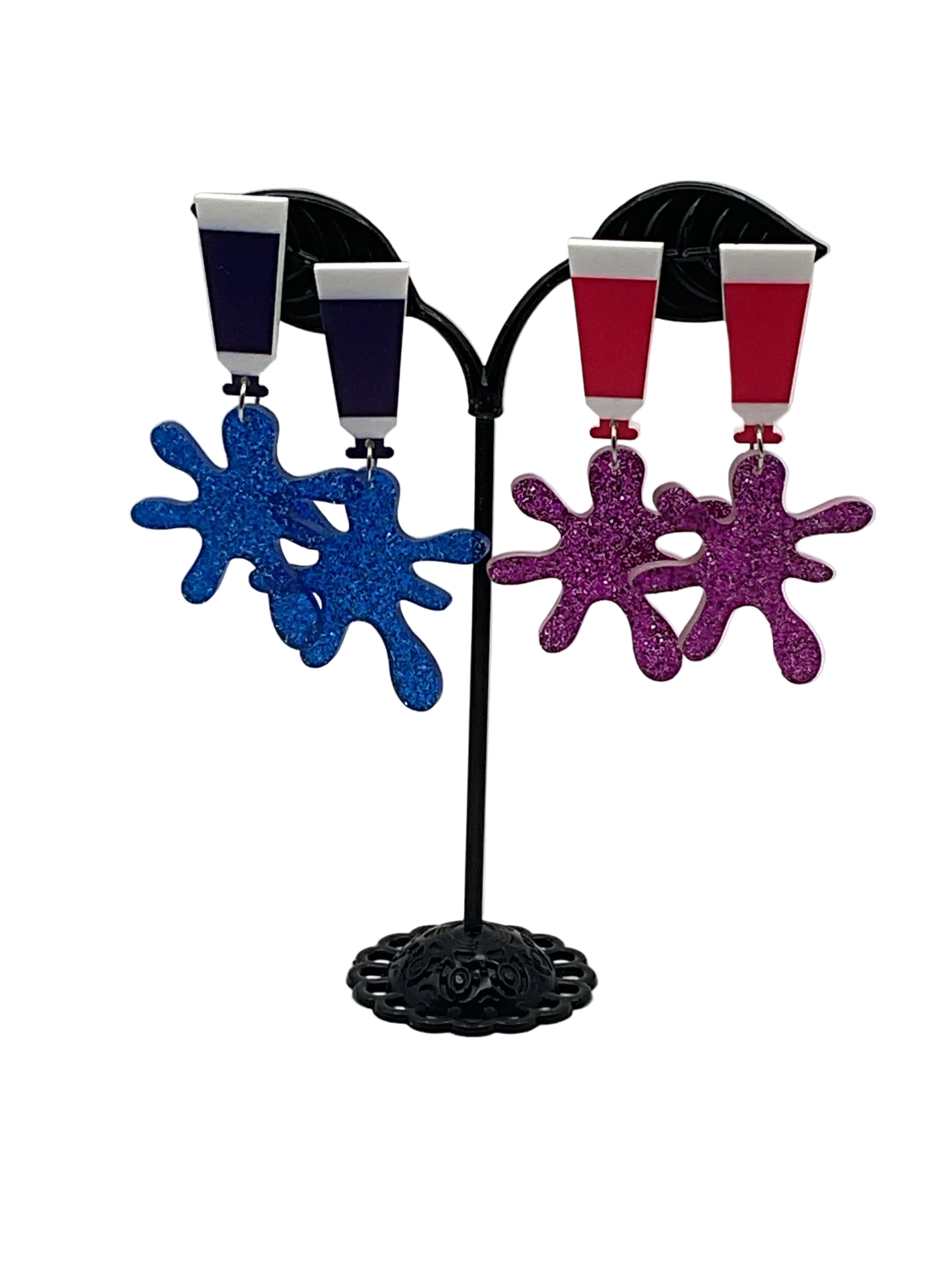 Paint splatter Earrings
