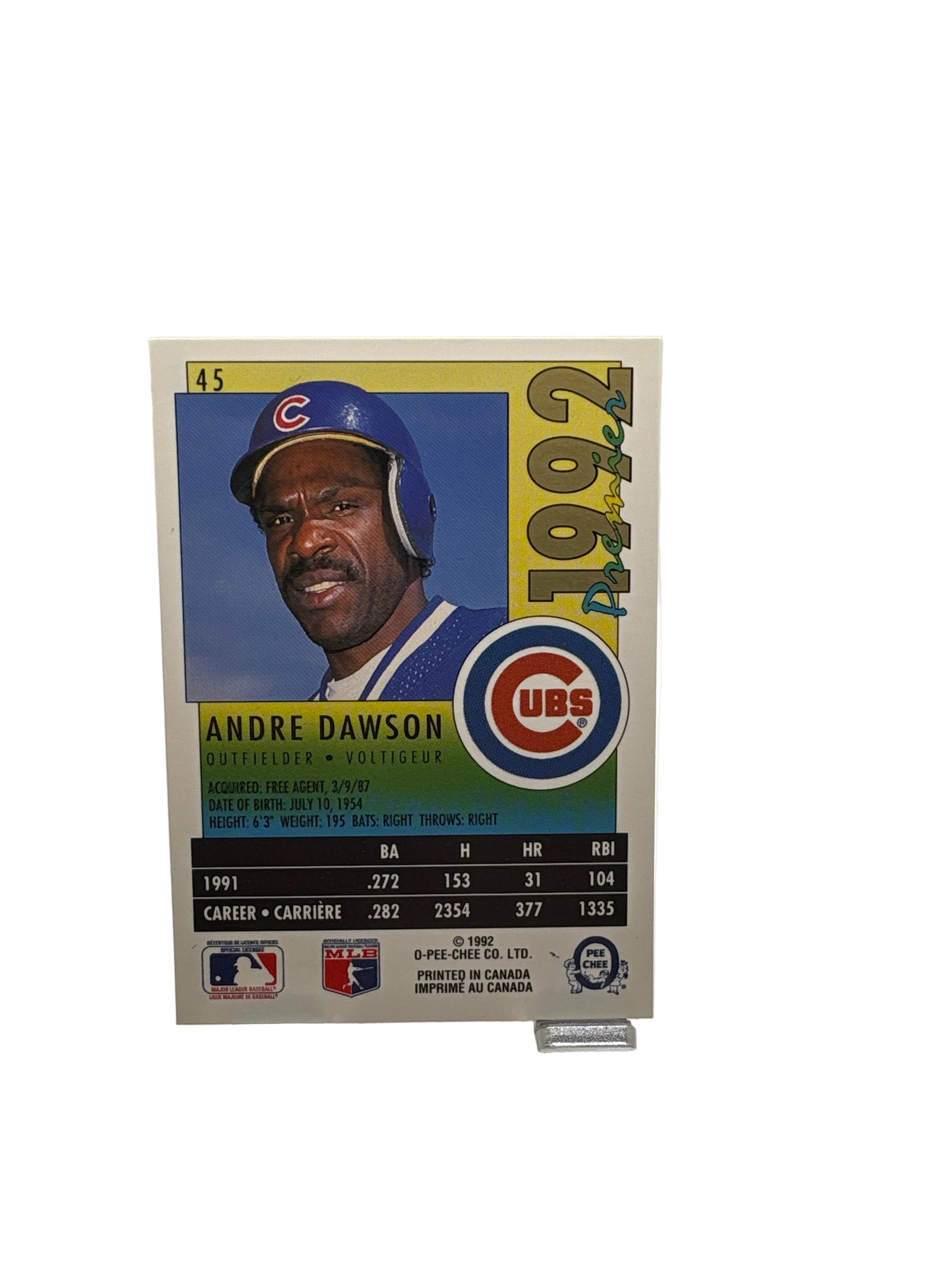 Premier Andre Dawson