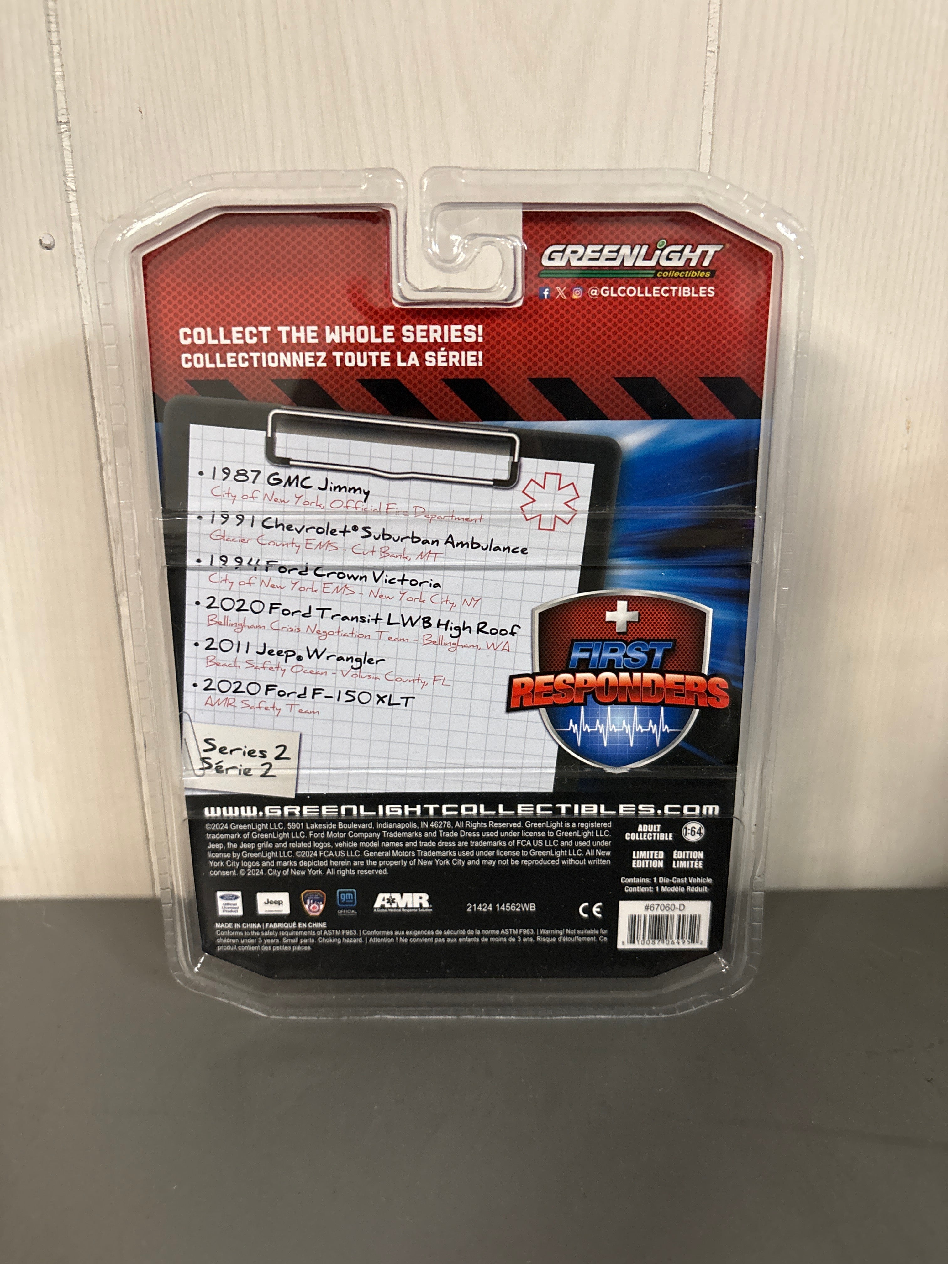 Greenlight 2020 Ford Transit LWB High Roof Diecast