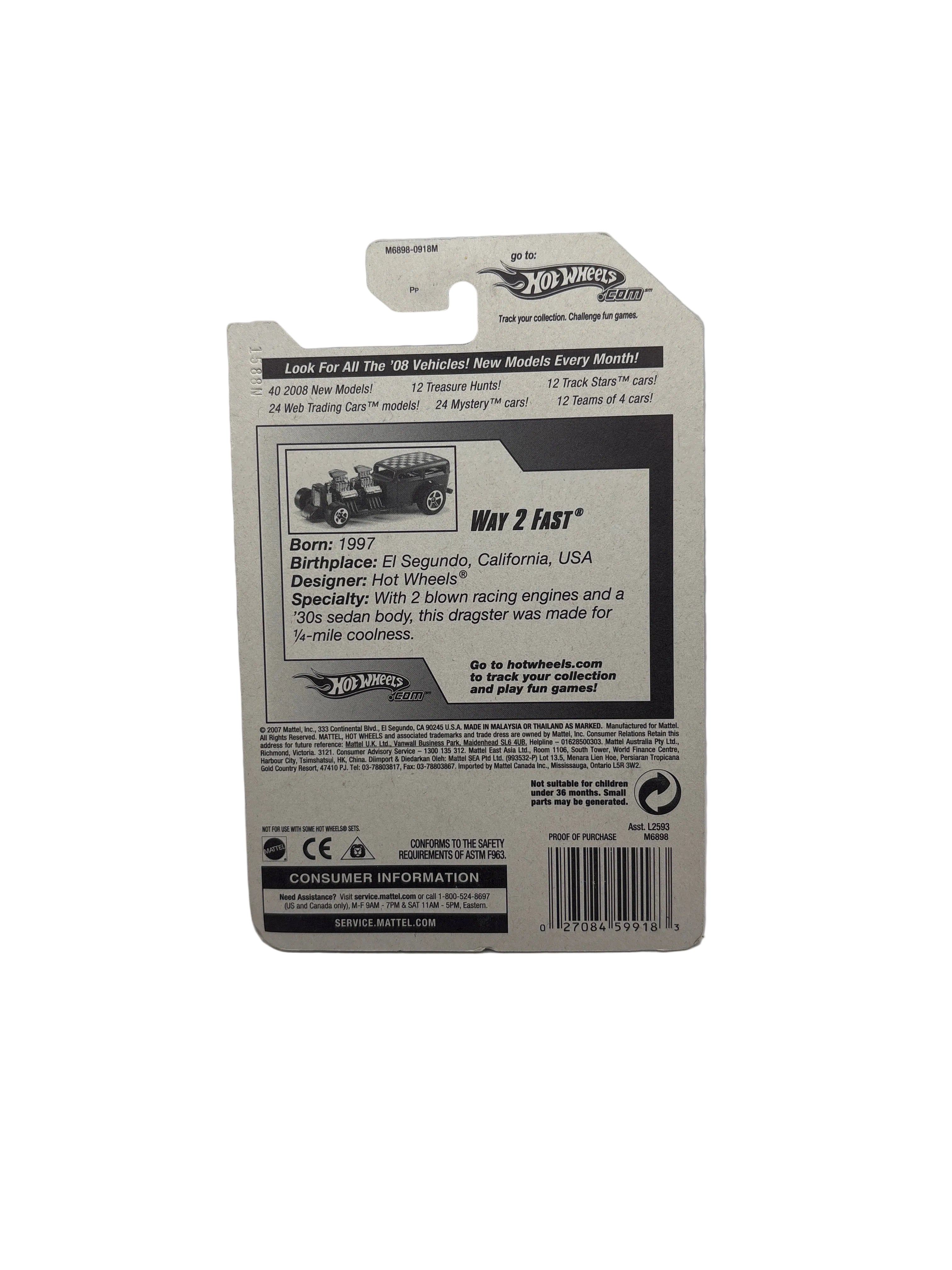 Hot Wheels Way 2 Fast Diecast