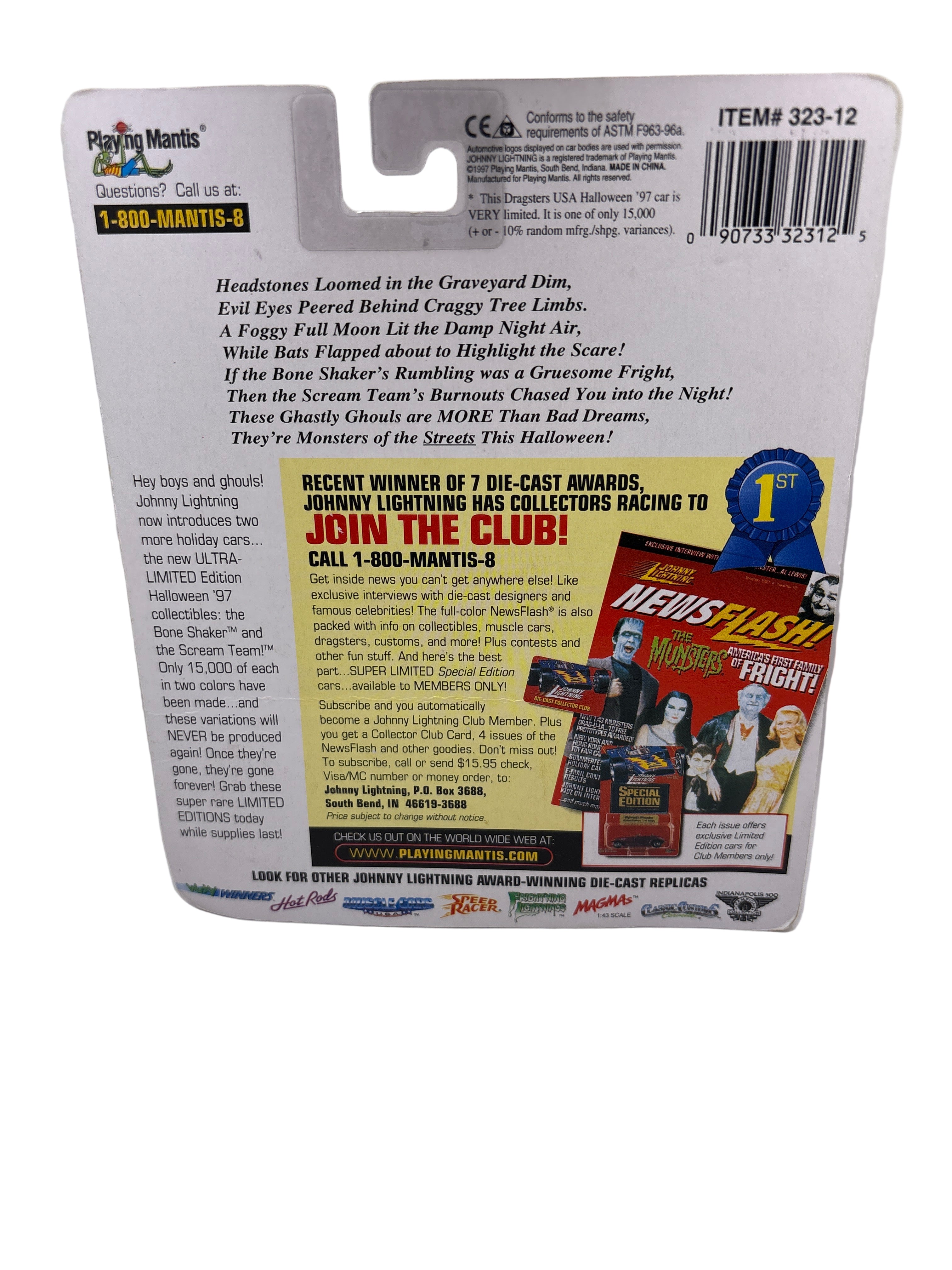 Johnny Lightning Scream Team Diecast