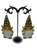 Mardi Gras gnome earrings