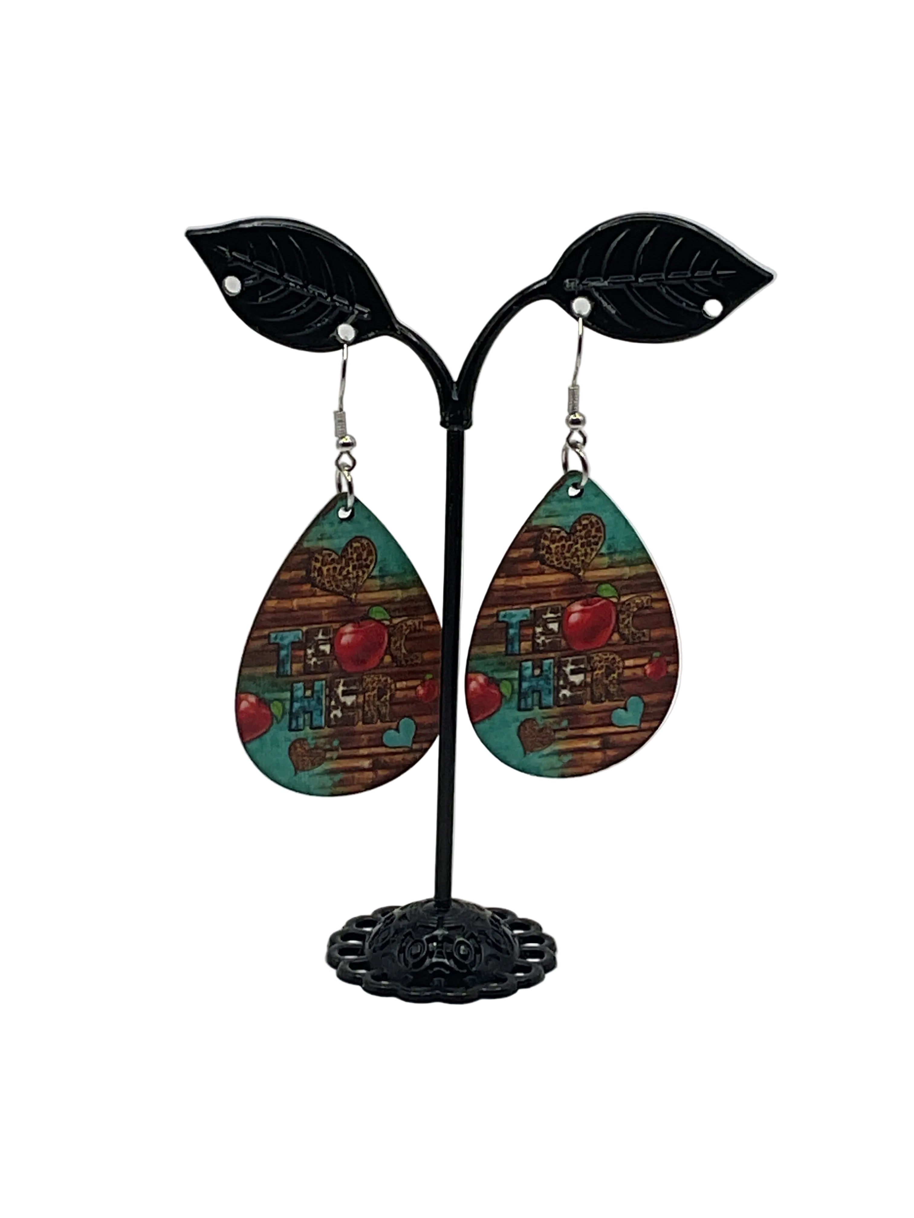 Tear Drop Teacher Earrings