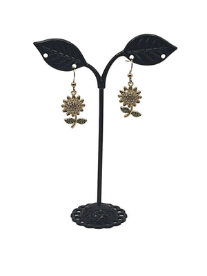 Sparkling Sunflower Earrings