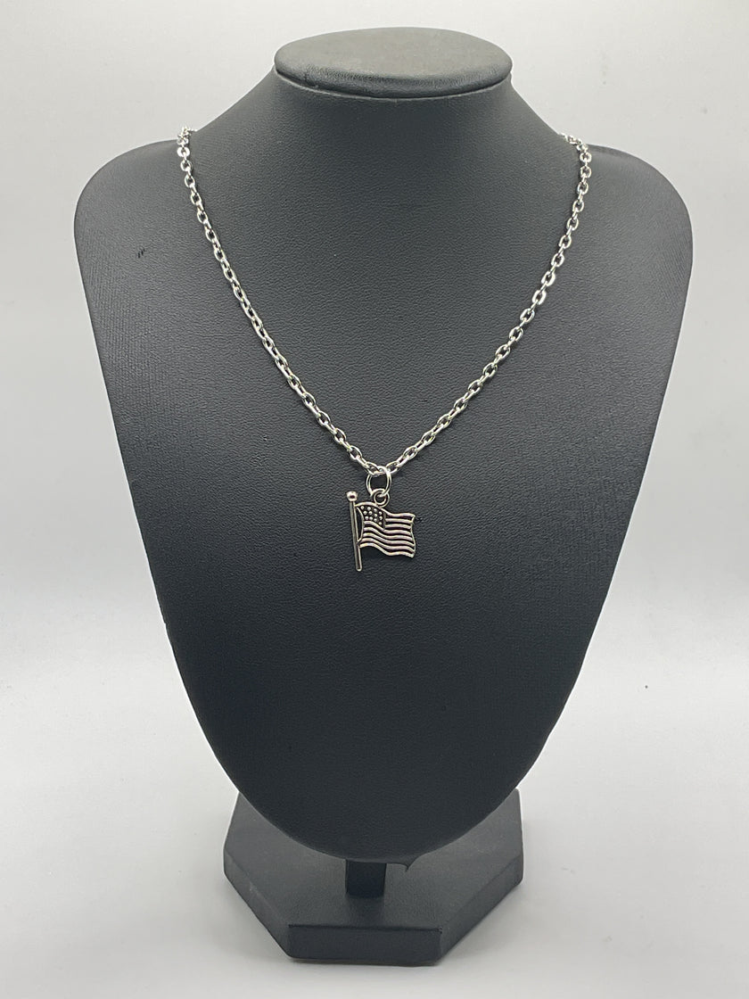 American flag necklace