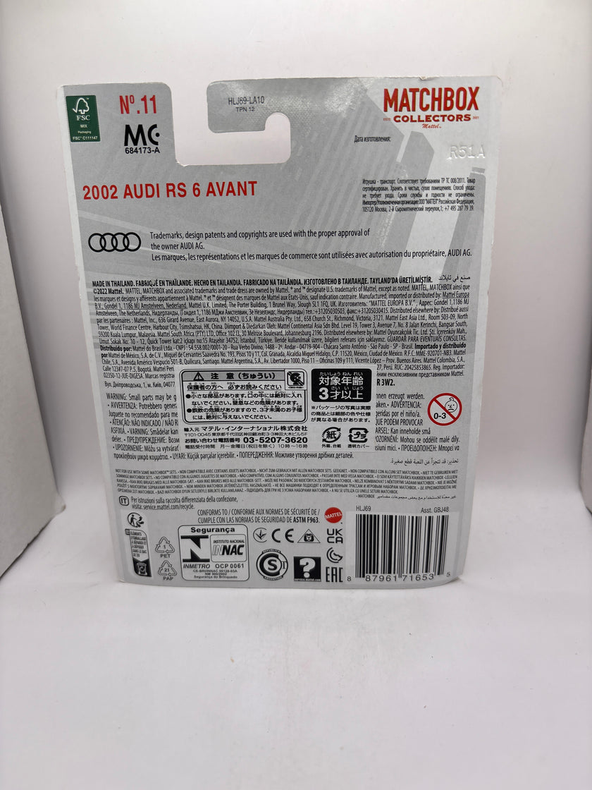 Matchbox 2002 Audi RS 6 Avant Diecast