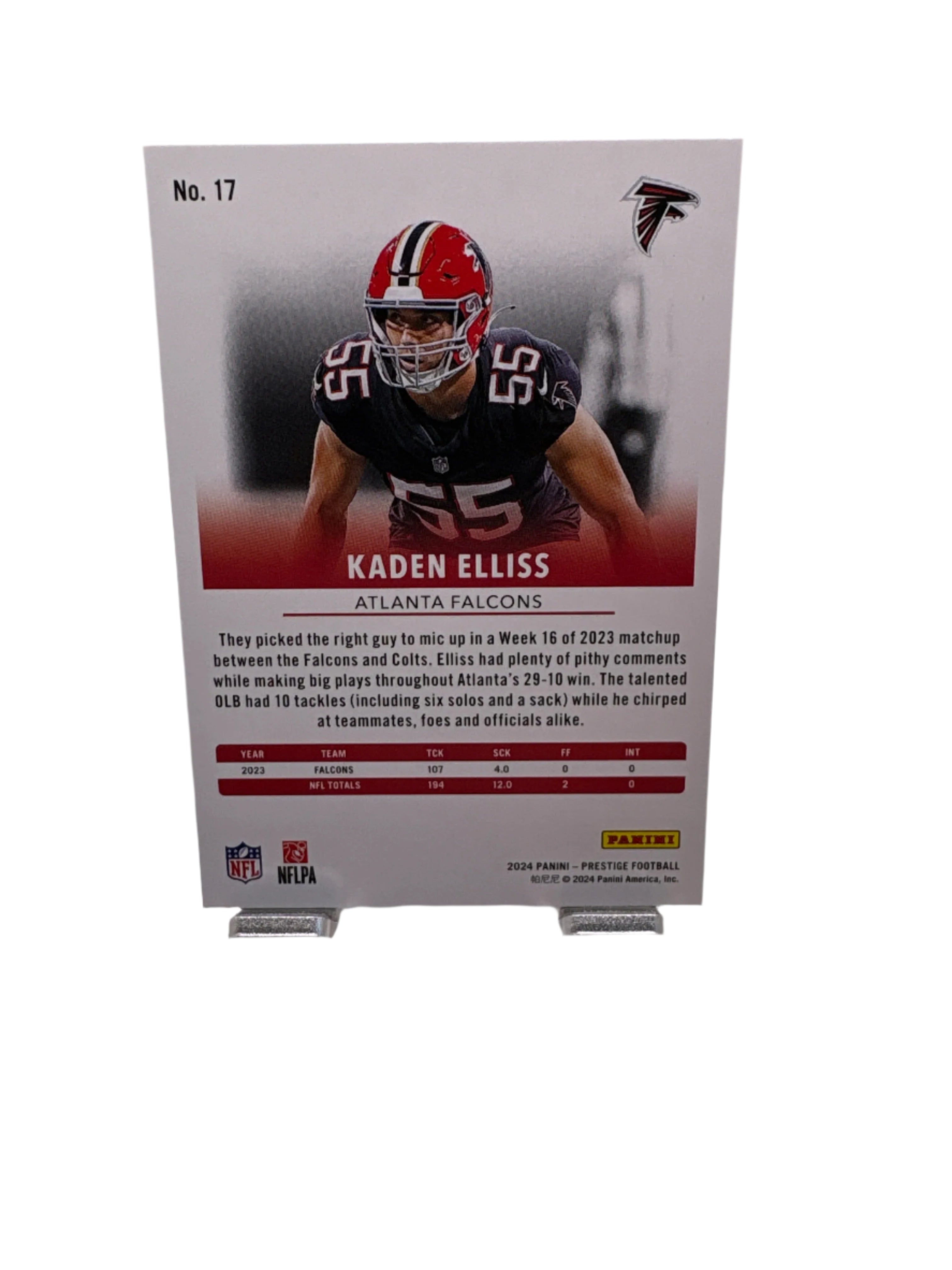 Panini Prestige Kaden Elliss