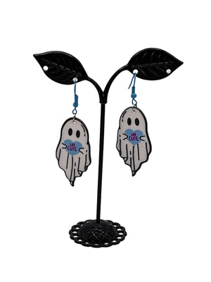 White Ghost Earrings
