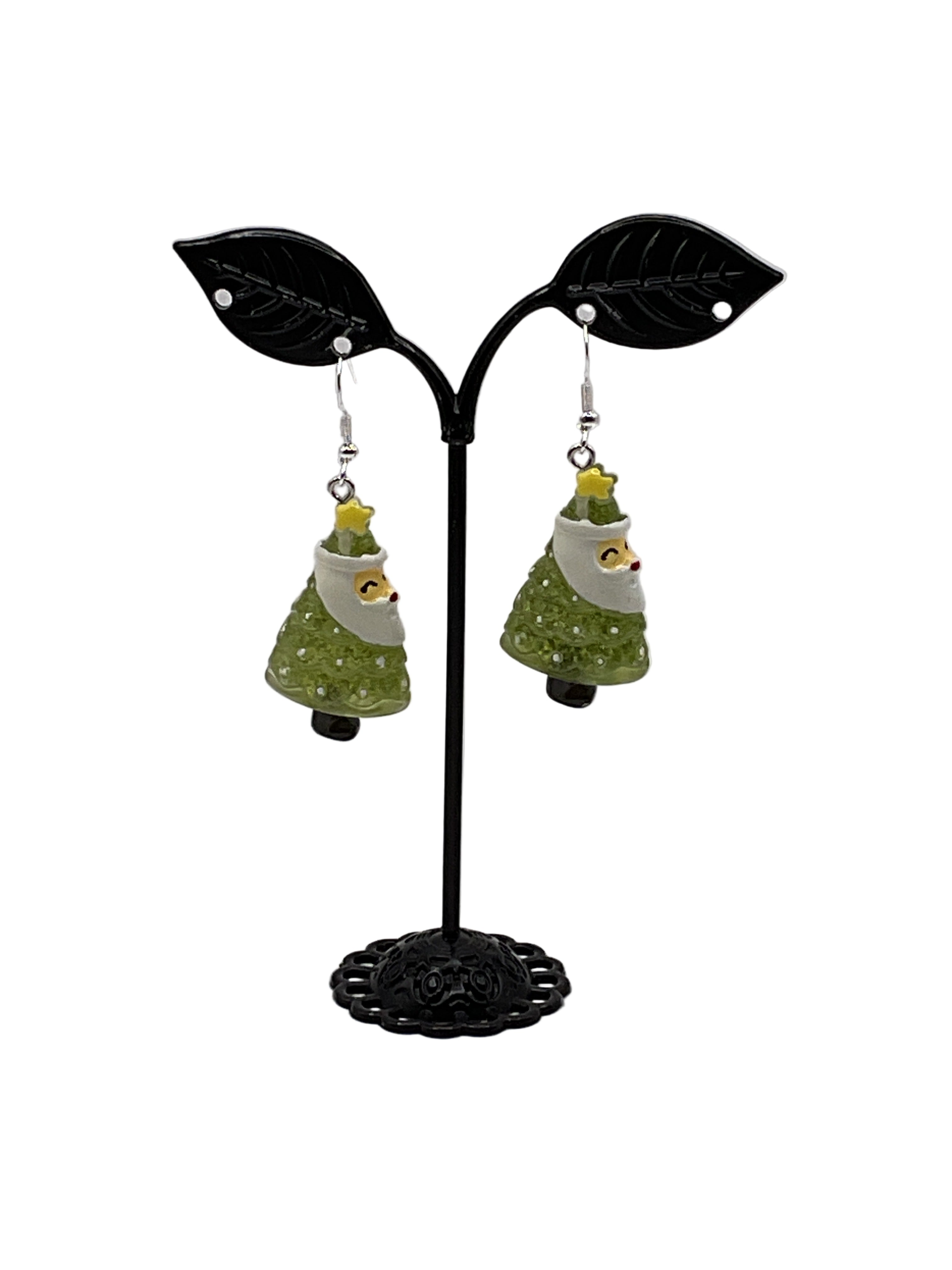 Glittery Christmas Earrings