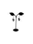 Skull With Flower Earrings