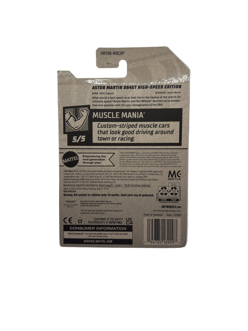 Hot Wheels Aston Martin DB4GT High-Speed Edition Diecast