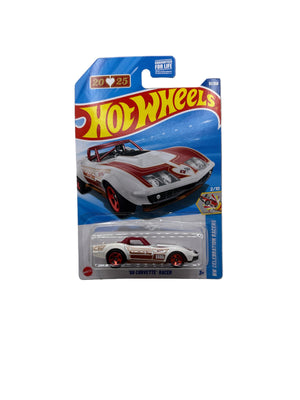 Hot Wheels 69 Corvette Racer Diecast white