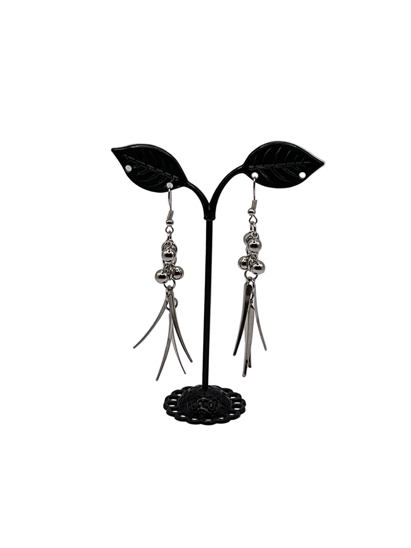 Silver earrings
