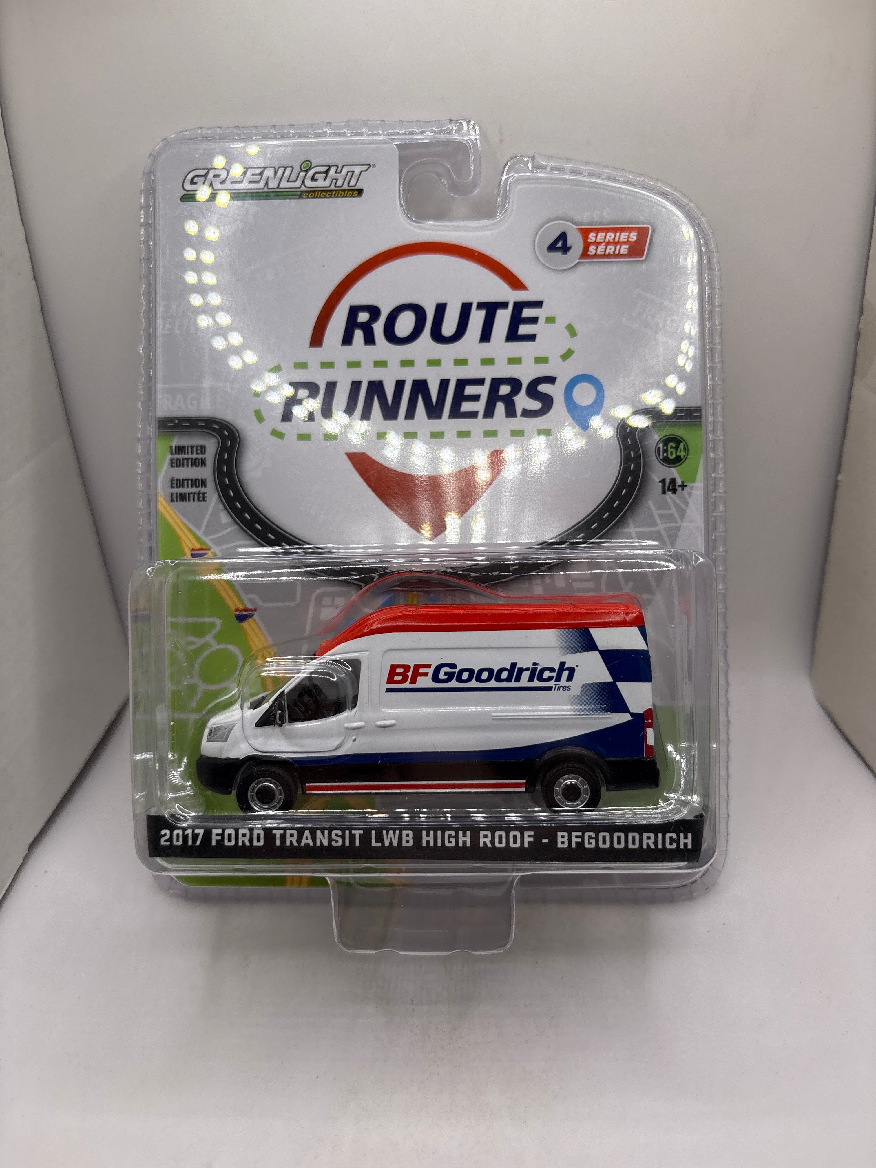 Greenlight 2017 Ford Transit LWB High Roof-BFGoodrich Diecast