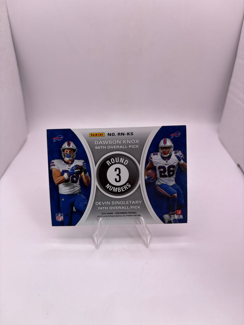 Contenders Dawson Knox Devin Singletary