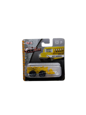 Maisto Tractor Shovel Diecast yellow