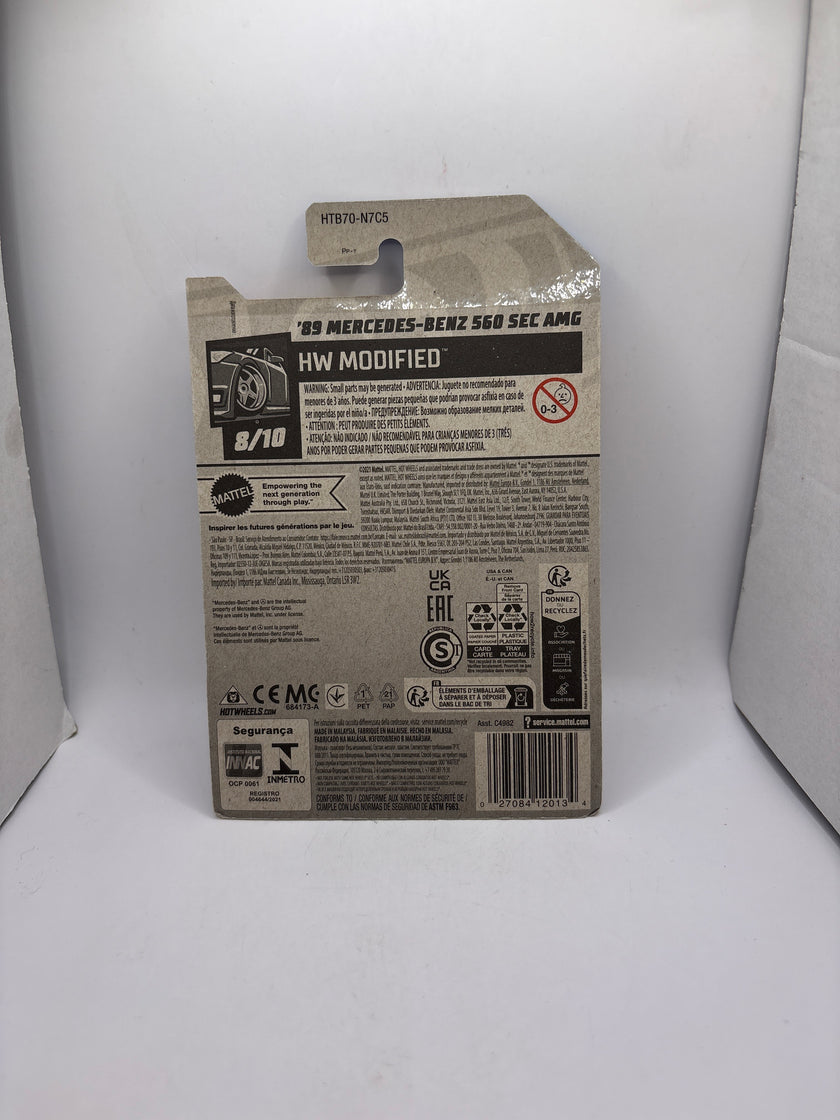 Hot Wheels 89 Mercedes-Benz 560 SEC AMG Diecast