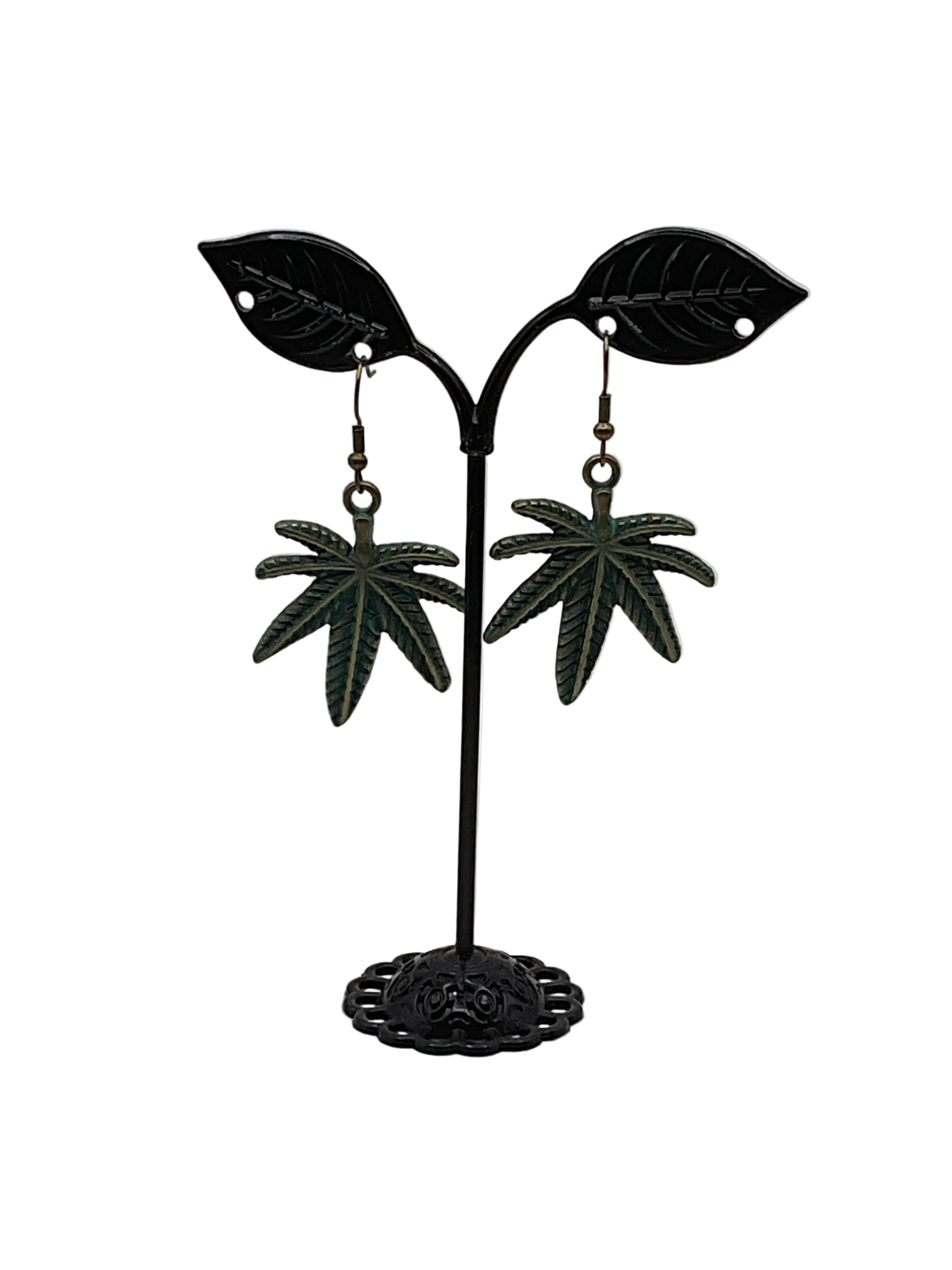 Marijuana Leaf Earrings