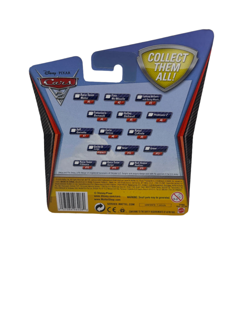 Disney Pixar Cars 2 Race Team Sarge Diecast