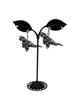 Skeletal T-Rex Earrings