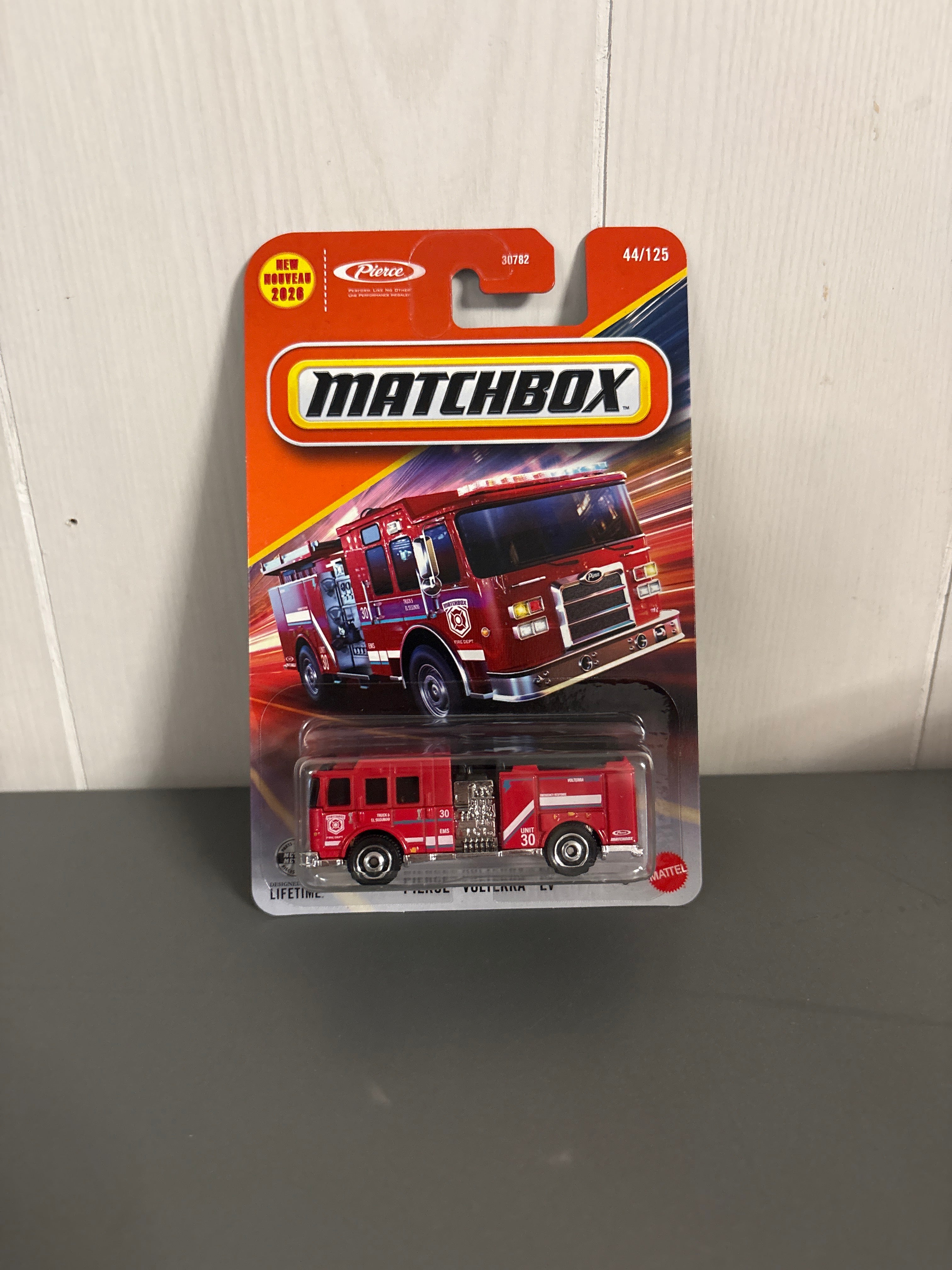 Matchbox Pierce Volterra EV Diecast red